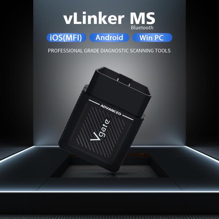Scanner OBD2 per auto Vgate vLinker MS 12V/24V Bluetooth, vLinker MS