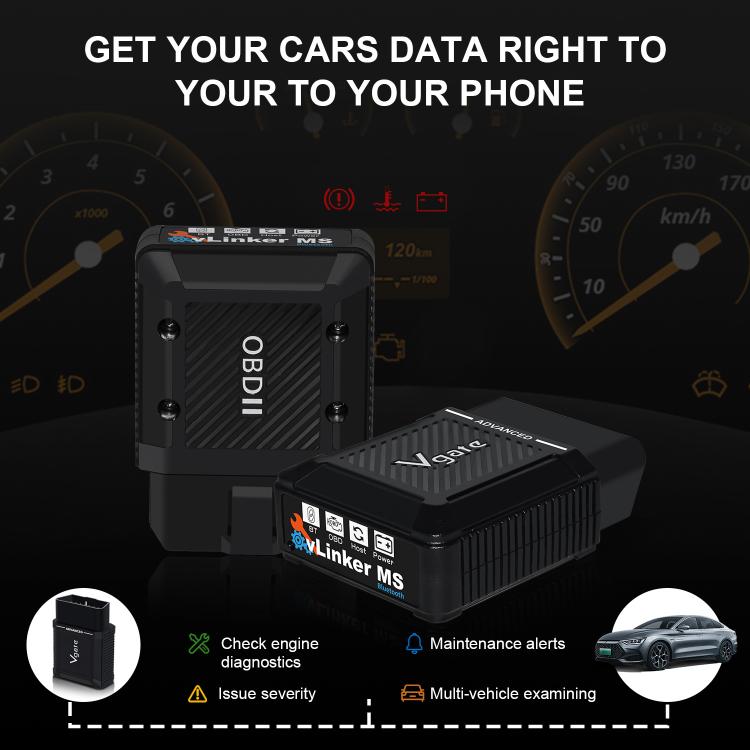 Scanner OBD2 per auto Vgate vLinker MS 12V/24V Bluetooth, vLinker MS