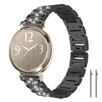 Cinturino per orologio in acciaio con diamanti xDfind, 22mm For Amazfit GTR 4/3/3 Pro/Bip6/Bip5, 20mm For Amazfit Bip U / Lite / Bip 3 Pro, 20mm For Amazfit GTS4 mini/GTS3/2/2E/GT2 mini, 18mm For Huawei GT5/GT4 41mm / OPPO Watch X2 Mini                ...