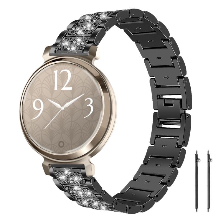 Cinturino per orologio in acciaio con diamanti xDfind, 22mm For Amazfit GTR 4/3/3 Pro/Bip6/Bip5, 20mm For Amazfit Bip U / Lite / Bip 3 Pro, 20mm For Amazfit GTS4 mini/GTS3/2/2E/GT2 mini, 18mm For Huawei GT5/GT4 41mm / OPPO Watch X2 Mini                ...