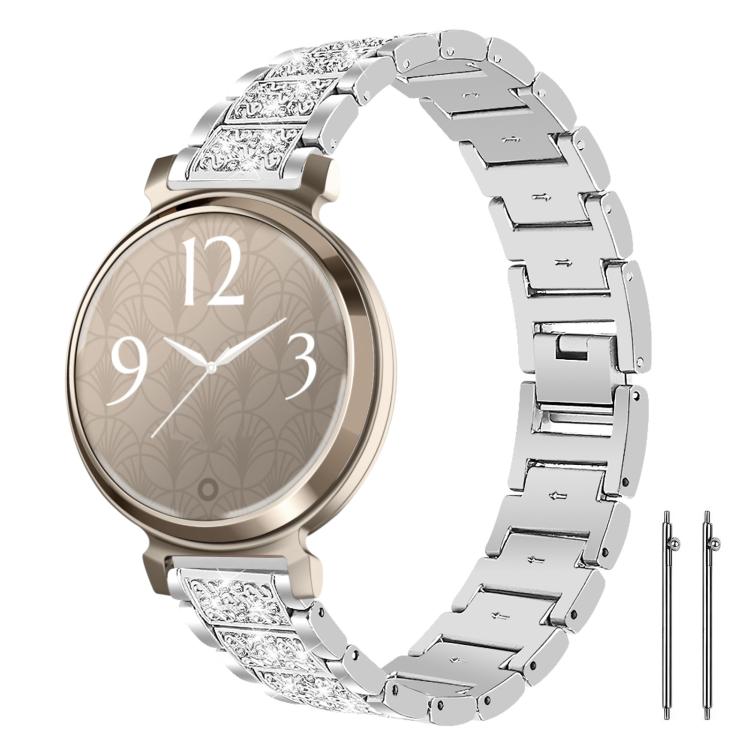 Cinturino per orologio in acciaio con diamanti xDfind, 22mm For Amazfit GTR 4/3/3 Pro/Bip6/Bip5, 20mm For Amazfit Bip U / Lite / Bip 3 Pro, 20mm For Amazfit GTS4 mini/GTS3/2/2E/GT2 mini, 18mm For Huawei GT5/GT4 41mm / OPPO Watch X2 Mini                ...