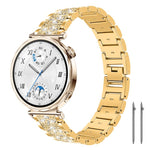 Cinturino per orologio in acciaio con diamanti xDfind, 20mm For Amazfit Active 2 / GTS4 Mini, 22mm For Huawei Watch GT5/GT5 Pro/4/4 Pro, 22mm For Fossil Gen 5 Carlyle/Julianna/Garrett, 12mm