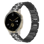 Cinturino per orologio in acciaio con diamanti xDfind, 22mm For Suunto Race S / Race / 9 Peak / 5 Peak, 20mm For Garmin Forerunner 570 42mm/245/645/158, 22mm For Garmin Venu 3 / vivoactive4, 20mm For Garmin venu 2 / venu / Sq2 / Sq                     ...