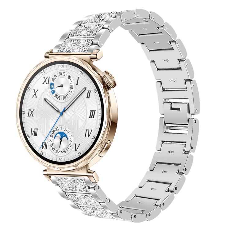 Cinturino per orologio in acciaio con diamanti xDfind, 22mm For Amazfit GTR 4/3/3 Pro/Bip6/Bip5, 20mm For Amazfit Bip U / Lite / Bip 3 Pro, 20mm For Amazfit GTS4 mini/GTS3/2/2E/GT2 mini, 18mm For Huawei GT5/GT4 41mm / OPPO Watch X2 Mini                ...