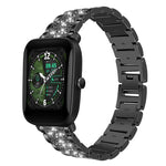 Cinturino per orologio in acciaio con diamanti xDfind, 22mm For Amazfit GTR 4/3/3 Pro/Bip6/Bip5, 20mm For Amazfit Bip U / Lite / Bip 3 Pro, 20mm For Amazfit GTS4 mini/GTS3/2/2E/GT2 mini, 18mm For Huawei GT5/GT4 41mm / OPPO Watch X2 Mini                ...
