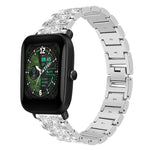 Cinturino per orologio in acciaio con diamanti xDfind, 22mm For Amazfit GTR 4/3/3 Pro/Bip6/Bip5, 20mm For Amazfit Bip U / Lite / Bip 3 Pro, 20mm For Amazfit GTS4 mini/GTS3/2/2E/GT2 mini, 18mm For Huawei GT5/GT4 41mm / OPPO Watch X2 Mini                ...