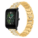 Cinturino per orologio in acciaio con diamanti xDfind, 22mm For Amazfit GTR 4/3/3 Pro/Bip6/Bip5, 20mm For Amazfit Bip U / Lite / Bip 3 Pro, 20mm For Amazfit GTS4 mini/GTS3/2/2E/GT2 mini, 18mm For Huawei GT5/GT4 41mm / OPPO Watch X2 Mini                ...