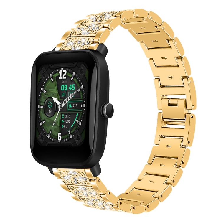 Cinturino per orologio in acciaio con diamanti xDfind, 22mm For Amazfit GTR 4/3/3 Pro/Bip6/Bip5, 20mm For Amazfit Bip U / Lite / Bip 3 Pro, 20mm For Amazfit GTS4 mini/GTS3/2/2E/GT2 mini, 18mm For Huawei GT5/GT4 41mm / OPPO Watch X2 Mini                ...