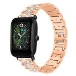 Cinturino per orologio in acciaio con diamanti xDfind, 22mm For Amazfit GTR 4/3/3 Pro/Bip6/Bip5, 20mm For Amazfit Bip U / Lite / Bip 3 Pro, 20mm For Amazfit GTS4 mini/GTS3/2/2E/GT2 mini, 18mm For Huawei GT5/GT4 41mm / OPPO Watch X2 Mini                ...