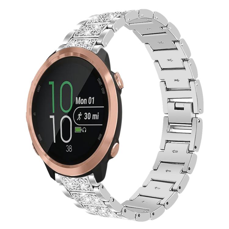 Cinturino per orologio in acciaio con diamanti xDfind, 22mm For Suunto Race S / Race / 9 Peak / 5 Peak, 20mm For Garmin Forerunner 570 42mm/245/645/158, 22mm For Garmin Venu 3 / vivoactive4, 20mm For Garmin venu 2 / venu / Sq2 / Sq                     ...