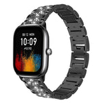 Cinturino per orologio in acciaio con diamanti xDfind, 22mm For Amazfit GTR 4/3/3 Pro/Bip6/Bip5, 20mm For Amazfit Bip U / Lite / Bip 3 Pro, 20mm For Amazfit GTS4 mini/GTS3/2/2E/GT2 mini, 18mm For Huawei GT5/GT4 41mm / OPPO Watch X2 Mini                ...