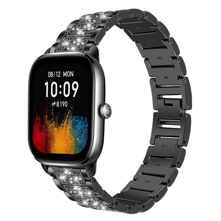 Cinturino per orologio in acciaio con diamanti xDfind, 22mm For Amazfit GTR 4/3/3 Pro/Bip6/Bip5, 20mm For Amazfit Bip U / Lite / Bip 3 Pro, 20mm For Amazfit GTS4 mini/GTS3/2/2E/GT2 mini, 18mm For Huawei GT5/GT4 41mm / OPPO Watch X2 Mini                ...
