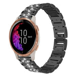 Cinturino per orologio in acciaio con diamanti xDfind, 22mm For Suunto Race S / Race / 9 Peak / 5 Peak, 20mm For Garmin Forerunner 570 42mm/245/645/158, 22mm For Garmin Venu 3 / vivoactive4, 20mm For Garmin venu 2 / venu / Sq2 / Sq                     ...