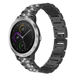 Cinturino per orologio in acciaio con diamanti xDfind, 22mm For Suunto Race S / Race / 9 Peak / 5 Peak, 20mm For Garmin Forerunner 570 42mm/245/645/158, 22mm For Garmin Venu 3 / vivoactive4, 20mm For Garmin venu 2 / venu / Sq2 / Sq                     ...