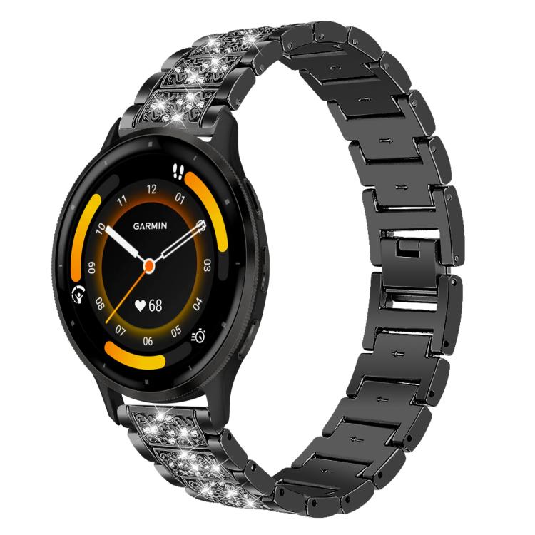 Cinturino per orologio in acciaio con diamanti xDfind, 22mm For Suunto Race S / Race / 9 Peak / 5 Peak, 20mm For Garmin Forerunner 570 42mm/245/645/158, 22mm For Garmin Venu 3 / vivoactive4, 20mm For Garmin venu 2 / venu / Sq2 / Sq                     ...