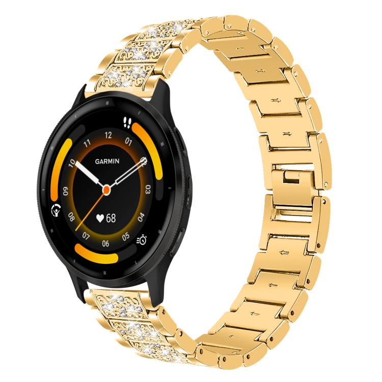 Cinturino per orologio in acciaio con diamanti xDfind, 22mm For Suunto Race S / Race / 9 Peak / 5 Peak, 20mm For Garmin Forerunner 570 42mm/245/645/158, 22mm For Garmin Venu 3 / vivoactive4, 20mm For Garmin venu 2 / venu / Sq2 / Sq                     ...