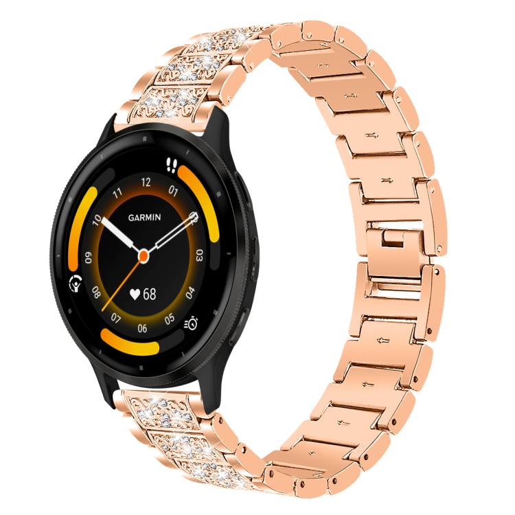 Cinturino per orologio in acciaio con diamanti xDfind, 22mm For Suunto Race S / Race / 9 Peak / 5 Peak, 20mm For Garmin Forerunner 570 42mm/245/645/158, 22mm For Garmin Venu 3 / vivoactive4, 20mm For Garmin venu 2 / venu / Sq2 / Sq                     ...