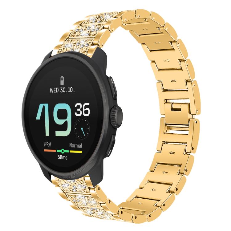 Cinturino per orologio in acciaio con diamanti xDfind, 22mm For Suunto Race S / Race / 9 Peak / 5 Peak, 20mm For Garmin Forerunner 570 42mm/245/645/158, 22mm For Garmin Venu 3 / vivoactive4, 20mm For Garmin venu 2 / venu / Sq2 / Sq                     ...