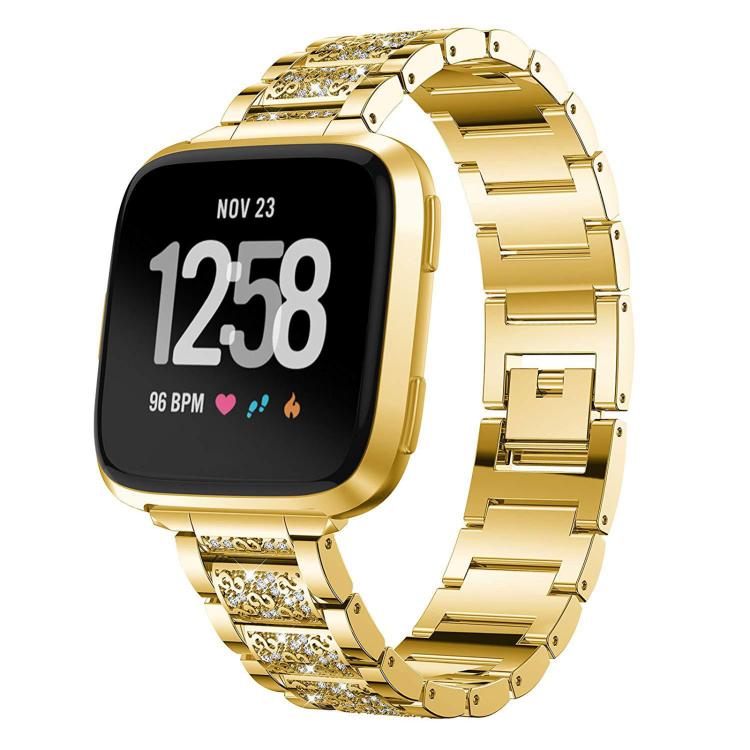 Cinturino per orologio in acciaio inossidabile con diamanti xDfind, For Fitbit Charge 6 / 5 18mm, For Fitbit Inspire 3 12mm, For Fitbit Versa 4 / 3 / Sense2 / 1 20mm, For Fitbit Luxe / Special Edition 12mm, For Fitbit Inspire 2 / Ace 3 14mm            ...
