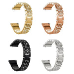 Cinturino per orologio in acciaio inossidabile con diamanti xDfind, For Fitbit Charge 6 / 5 18mm, For Fitbit Inspire 3 12mm, For Fitbit Versa 4 / 3 / Sense2 / 1 20mm, For Fitbit Luxe / Special Edition 12mm, For Fitbit Inspire 2 / Ace 3 14mm            ...