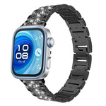 Cinturino per orologio in acciaio inossidabile con diamanti xDfind, For Huawei Watch Fit 5 / Fit 5 Pro 20mm, For Huawei Band 10 / 9 / 8 14mm