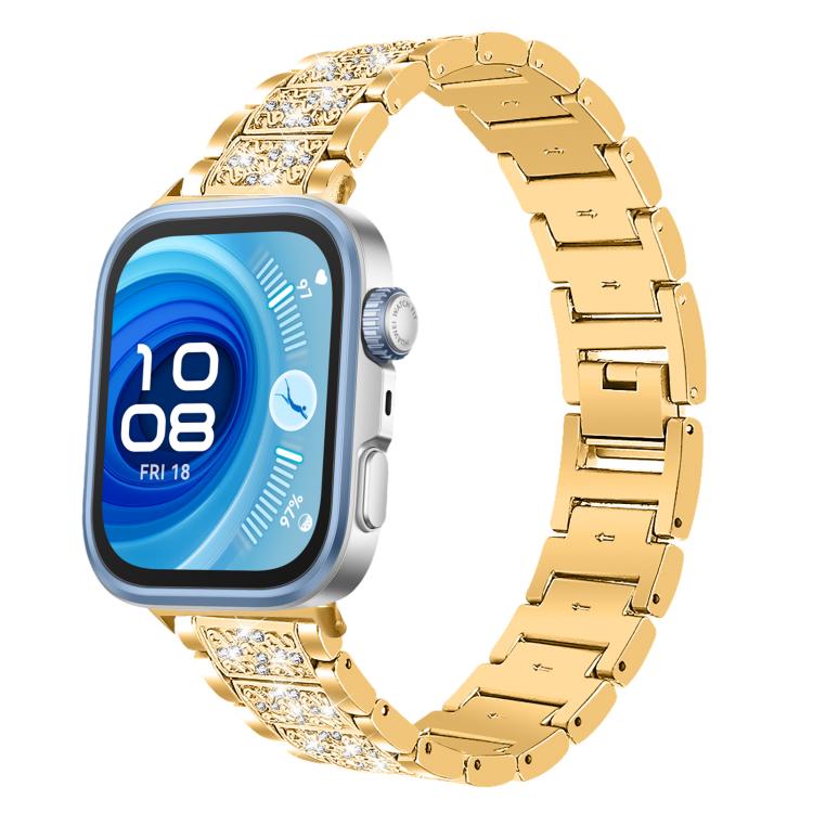 Cinturino per orologio in acciaio inossidabile con diamanti xDfind, For Huawei Watch Fit 5 / Fit 5 Pro 20mm, For Huawei Band 10 / 9 / 8 14mm
