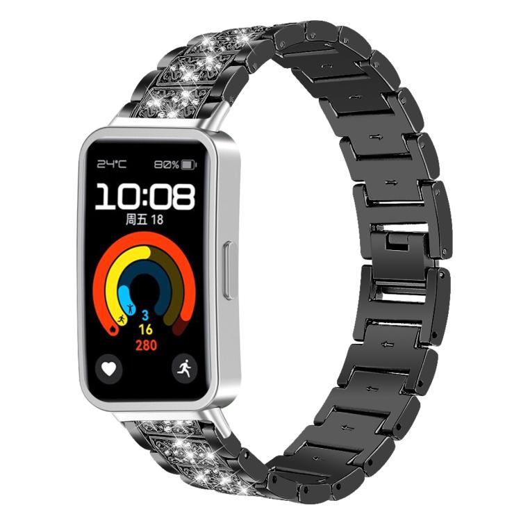 Cinturino per orologio in acciaio inossidabile con diamanti xDfind, For Huawei Watch Fit 5 / Fit 5 Pro 20mm, For Huawei Band 10 / 9 / 8 14mm
