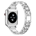 Cinturino per orologio in acciaio inossidabile con diamanti xDfind, For Apple Watch 42 / 44 / 45 / 46 / 49mm, For Apple Watch 38 / 40 / 41 / S10 42mm