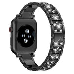 Cinturino per orologio in acciaio inossidabile con diamanti xDfind, For Apple Watch 42 / 44 / 45 / 46 / 49mm, For Apple Watch 38 / 40 / 41 / S10 42mm