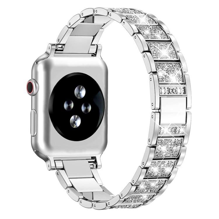 Cinturino per orologio in acciaio inossidabile con diamanti xDfind, For Apple Watch 42 / 44 / 45 / 46 / 49mm, For Apple Watch 38 / 40 / 41 / S10 42mm