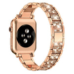 Cinturino per orologio in acciaio inossidabile con diamanti xDfind, For Apple Watch 42 / 44 / 45 / 46 / 49mm, For Apple Watch 38 / 40 / 41 / S10 42mm