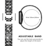 Cinturino per orologio in acciaio inossidabile con diamanti xDfind, For Apple Watch 42 / 44 / 45 / 46 / 49mm, For Apple Watch 38 / 40 / 41 / S10 42mm