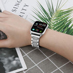 Cinturino per orologio in acciaio inossidabile con diamanti xDfind, For Apple Watch 42 / 44 / 45 / 46 / 49mm, For Apple Watch 38 / 40 / 41 / S10 42mm