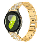 Cinturino per orologio in acciaio inossidabile con diamanti xDfind, For Samsung Galaxy Watch Ultra / Ultra 2025, For Samsung Galaxy Watch8 / Watch8 Classic, For Samsung Galaxy Watch7 / FE / 6 / 5 / 4, For Samsung Galaxy Fit3