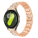 Cinturino per orologio in acciaio inossidabile con diamanti xDfind, For Samsung Galaxy Watch Ultra / Ultra 2025, For Samsung Galaxy Watch8 / Watch8 Classic, For Samsung Galaxy Watch7 / FE / 6 / 5 / 4, For Samsung Galaxy Fit3