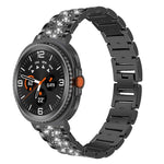 Cinturino per orologio in acciaio inossidabile con diamanti xDfind, For Samsung Galaxy Watch Ultra / Ultra 2025, For Samsung Galaxy Watch8 / Watch8 Classic, For Samsung Galaxy Watch7 / FE / 6 / 5 / 4, For Samsung Galaxy Fit3