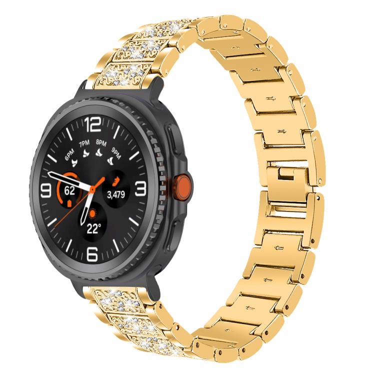 Cinturino per orologio in acciaio inossidabile con diamanti xDfind, For Samsung Galaxy Watch Ultra / Ultra 2025, For Samsung Galaxy Watch8 / Watch8 Classic, For Samsung Galaxy Watch7 / FE / 6 / 5 / 4, For Samsung Galaxy Fit3