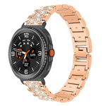 Cinturino per orologio in acciaio inossidabile con diamanti xDfind, For Samsung Galaxy Watch Ultra / Ultra 2025, For Samsung Galaxy Watch8 / Watch8 Classic, For Samsung Galaxy Watch7 / FE / 6 / 5 / 4, For Samsung Galaxy Fit3