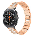 Cinturino per orologio in acciaio inossidabile con diamanti xDfind, For Samsung Galaxy Watch Ultra / Ultra 2025, For Samsung Galaxy Watch8 / Watch8 Classic, For Samsung Galaxy Watch7 / FE / 6 / 5 / 4, For Samsung Galaxy Fit3