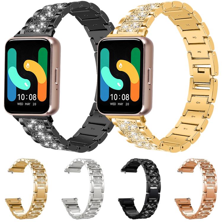 Cinturino per orologio in acciaio inossidabile con diamanti xDfind, For Samsung Galaxy Watch Ultra / Ultra 2025, For Samsung Galaxy Watch8 / Watch8 Classic, For Samsung Galaxy Watch7 / FE / 6 / 5 / 4, For Samsung Galaxy Fit3