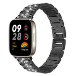Cinturino per orologio in acciaio inossidabile con diamanti xDfind, For Xiaomi Band 10 Pro / 9 Pro / Redmi Watch 6, For Xiaomi Smart Band 10 / 9 / 8 / NFC 14mm, For Redmi Watch 3 Active / Lite 20mm, For Redmi Watch 3 20mm