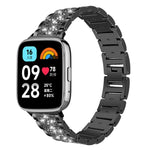 Cinturino per orologio in acciaio inossidabile con diamanti xDfind, For Xiaomi Band 10 Pro / 9 Pro / Redmi Watch 6, For Xiaomi Smart Band 10 / 9 / 8 / NFC 14mm, For Redmi Watch 3 Active / Lite 20mm, For Redmi Watch 3 20mm