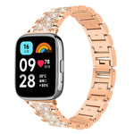 Cinturino per orologio in acciaio inossidabile con diamanti xDfind, For Xiaomi Band 10 Pro / 9 Pro / Redmi Watch 6, For Xiaomi Smart Band 10 / 9 / 8 / NFC 14mm, For Redmi Watch 3 Active / Lite 20mm, For Redmi Watch 3 20mm