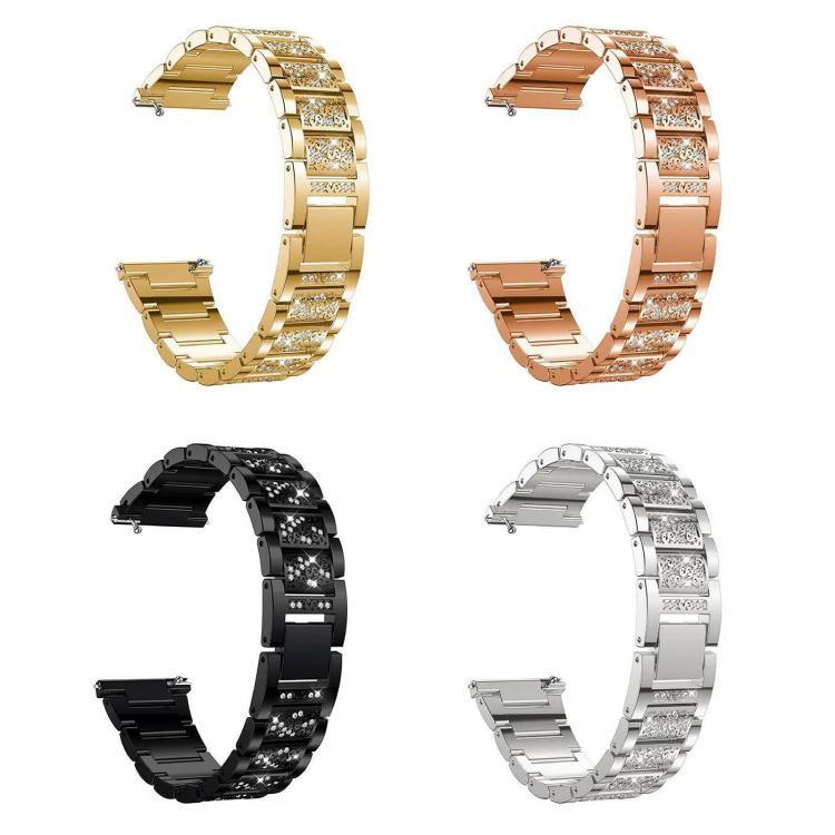Cinturino per orologio in acciaio inossidabile con diamanti xDfind, For Xiaomi Band 10 Pro / 9 Pro / Redmi Watch 6, For Xiaomi Smart Band 10 / 9 / 8 / NFC 14mm, For Redmi Watch 3 Active / Lite 20mm, For Redmi Watch 3 20mm