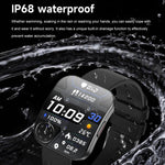 Smartwatch sportivo U17 con schermo curvo ultrasottile da 1,85 pollici e certificazione IP68.
