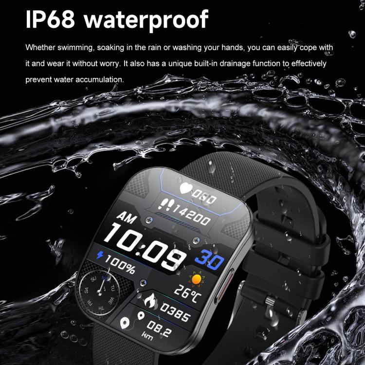 Smartwatch sportivo U17 con schermo curvo ultrasottile da 1,85 pollici e certificazione IP68.