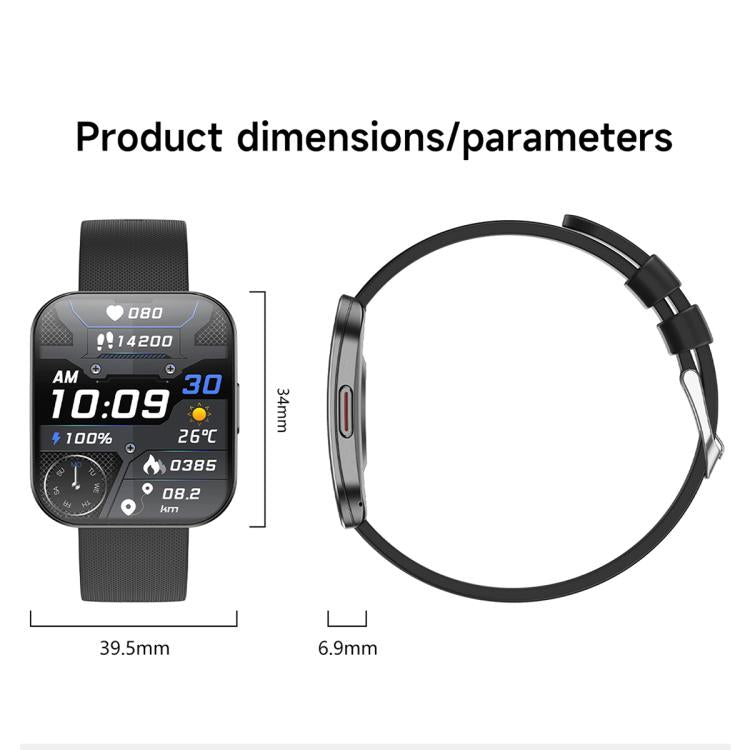 Smartwatch sportivo U17 con schermo curvo ultrasottile da 1,85 pollici e certificazione IP68.