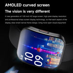 Smartwatch sportivo U17 con schermo curvo ultrasottile da 1,85 pollici e certificazione IP68.