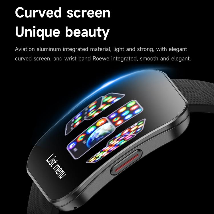 Smartwatch sportivo U17 con schermo curvo ultrasottile da 1,85 pollici e certificazione IP68.