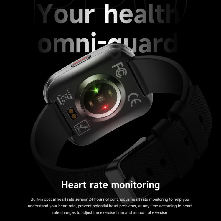Smartwatch sportivo U17 con schermo curvo ultrasottile da 1,85 pollici e certificazione IP68.
